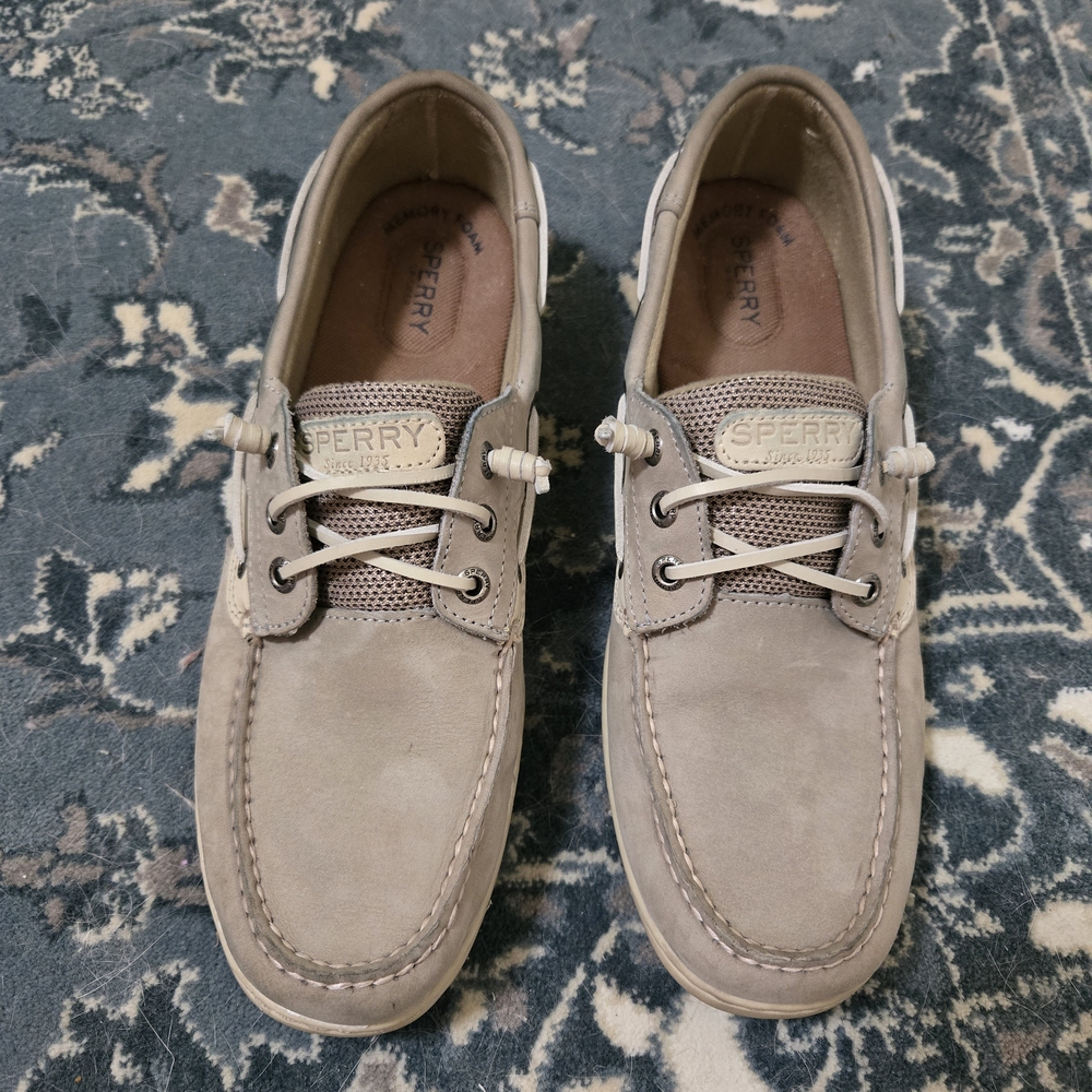 Sperry Grey Boat Shoes - Picture 2 of 8